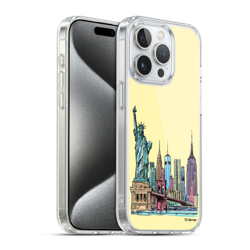 P.D. Moreno City Sketches NYC Soft Gel Case for Apple iPhone 15 Pro & MagSafe