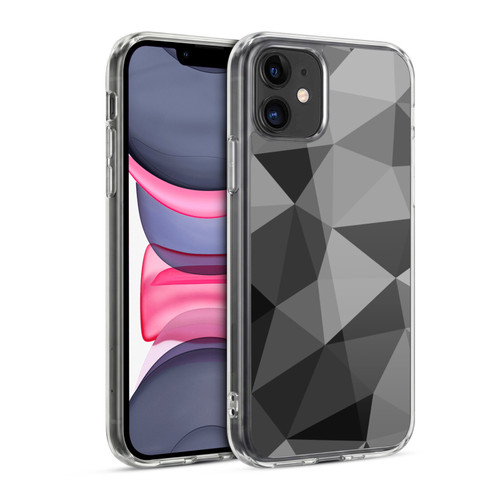 PLdesign Geometric Patterns Dark Gray Mesh Soft Gel Case for Apple iPhone 11