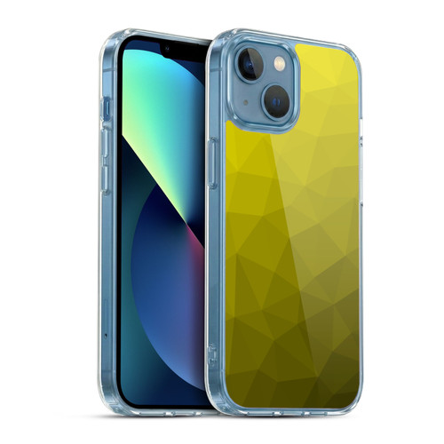 PLdesign Geometric Patterns Yellow Gradient Mesh Soft Gel Case for Apple iPhone 13 Mini & MagSafe