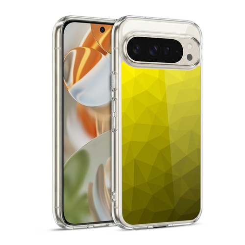 PLdesign Geometric Patterns Yellow Gradient Mesh Soft Gel Case for Google Pixel 9 / Pixel 9 Pro