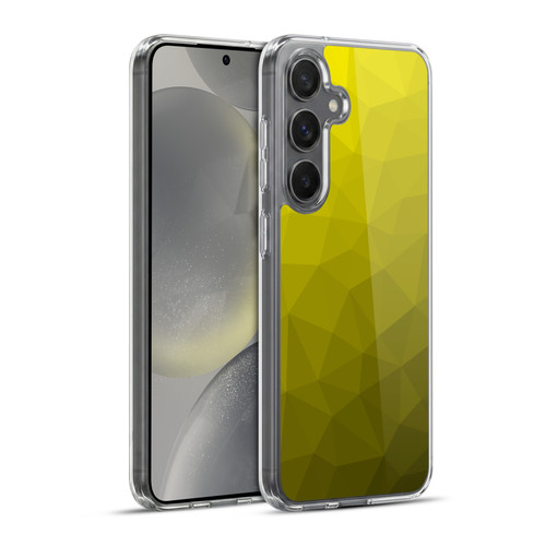 PLdesign Geometric Patterns Yellow Gradient Mesh Soft Gel Case for Samsung Galaxy S24+ 5G & MagSafe