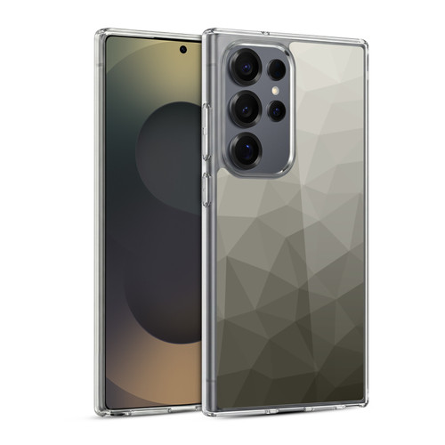 PLdesign Geometric Patterns Gray Gradient Mesh Soft Gel Case for Samsung Galaxy S25 Ultra & MagSafe