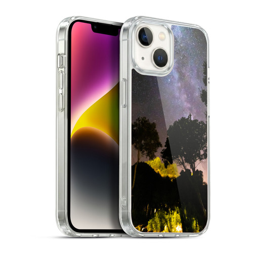 Patrik Lovrin Night Sky Trees Landscape With Milky Way Soft Gel Case for Apple iPhone 14