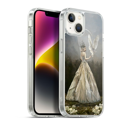 Selina Fenech Art Fantasy Goddess With Owl Soft Gel Case for Apple iPhone 14 Plus & MagSafe