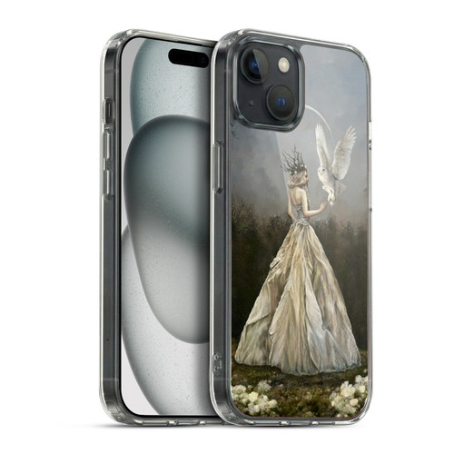 Selina Fenech Art Fantasy Goddess With Owl Soft Gel Case for Apple iPhone 15 Plus & MagSafe
