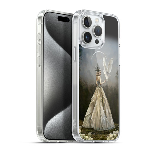 Selina Fenech Art Fantasy Goddess With Owl Soft Gel Case for Apple iPhone 15 Pro Max & MagSafe