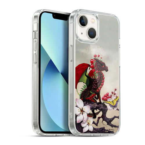 Stanley Morrison Art Cherry Tree, Dragon, Butterfly Soft Gel Case for Apple iPhone 13