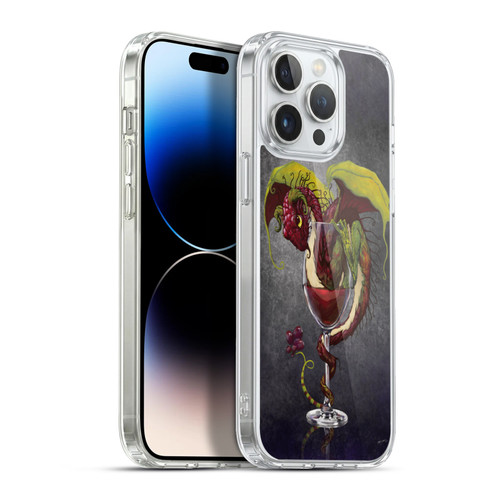 Stanley Morrison Art Red Wine, Dragon, And Grapes Soft Gel Case for Apple iPhone 13 Pro Max & MagSafe