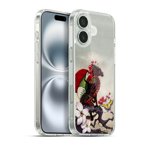 Stanley Morrison Art Cherry Tree, Dragon, Butterfly Soft Gel Case for Apple iPhone 16 Plus & MagSafe