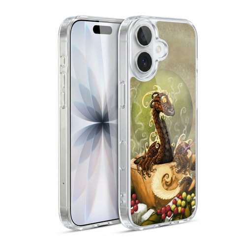 Stanley Morrison Art Brown Coffee Dragon Dragonfly Soft Gel Case for Apple iPhone 17