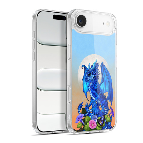 Stanley Morrison Art Blue Sapphire Dragon & Flowers Soft Gel Case for Apple iPhone 17 Air