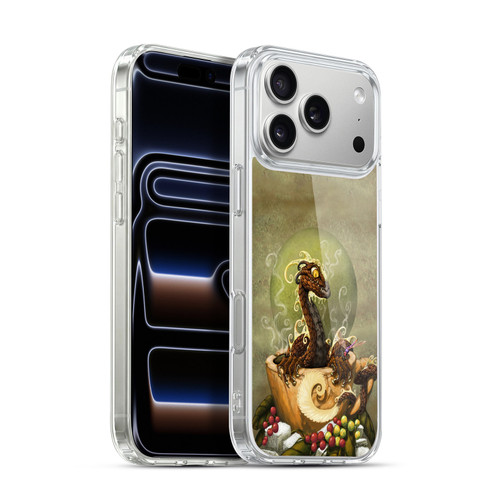Stanley Morrison Art Brown Coffee Dragon Dragonfly Soft Gel Case for Apple iPhone 17 Pro Max