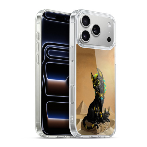 Stanley Morrison Art Egyptian Bastet Cat & Kittens Soft Gel Case for Apple iPhone 17 Pro Max