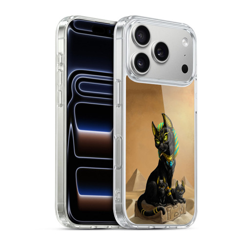 Stanley Morrison Art Egyptian Bastet Cat & Kittens Soft Gel Case for Apple iPhone 17 Pro