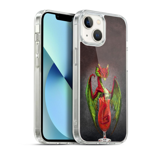 Stanley Morrison Dragons Strawberry Daquiri Soft Gel Case for Apple iPhone 13