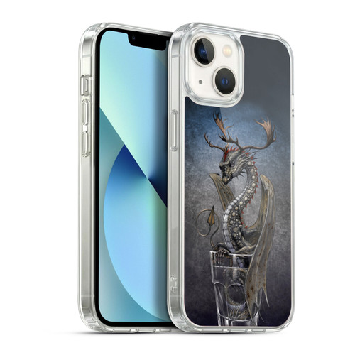 Stanley Morrison Dragons Vodka Drink Glass Soft Gel Case for Apple iPhone 13
