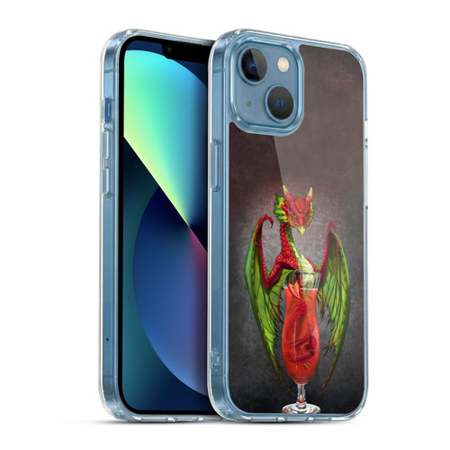 Stanley Morrison Dragons Strawberry Daquiri Soft Gel Case for Apple iPhone 13 Mini & MagSafe