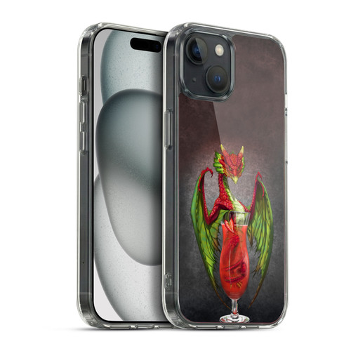 Stanley Morrison Dragons Strawberry Daquiri Soft Gel Case for Apple iPhone 15 Plus & MagSafe