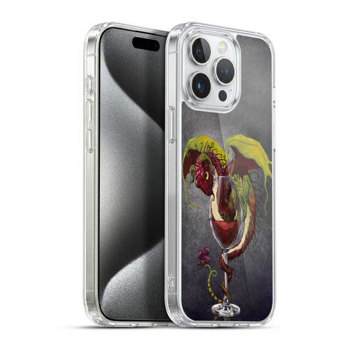 Stanley Morrison Dragons Red Wine Drink Soft Gel Case for Apple iPhone 15 Pro Max & MagSafe