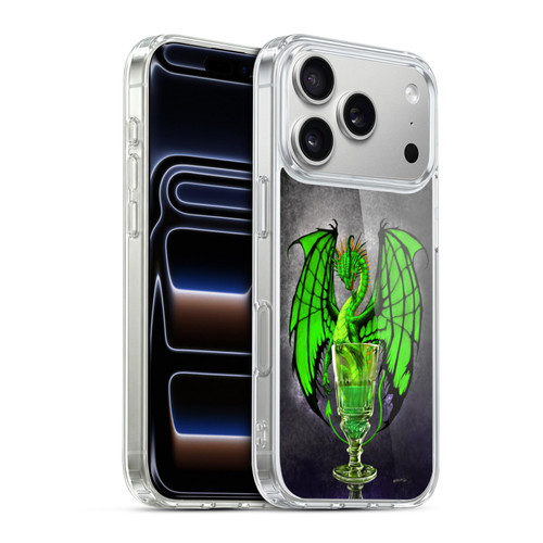 Stanley Morrison Dragons Absinthe Green Drink Soft Gel Case for Apple iPhone 17 Pro