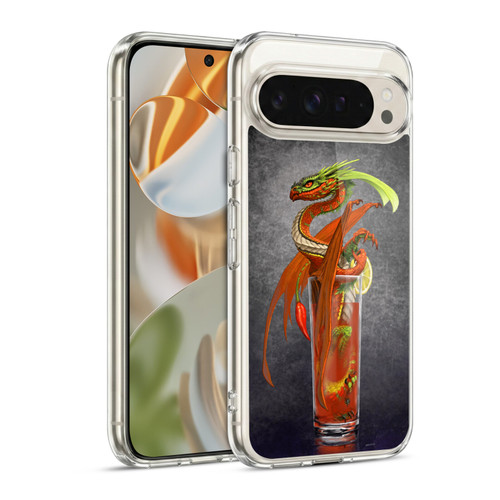 Stanley Morrison Dragons Red Tomato Bloody Mary Soft Gel Case for Google Pixel 9 / Pixel 9 Pro