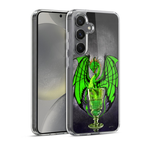 Stanley Morrison Dragons Absinthe Green Drink Soft Gel Case for Samsung Galaxy S24 5G & MagSafe