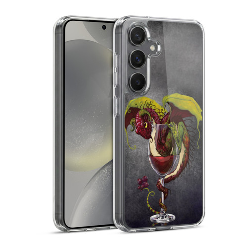 Stanley Morrison Dragons Red Wine Drink Soft Gel Case for Samsung Galaxy S24 5G & MagSafe