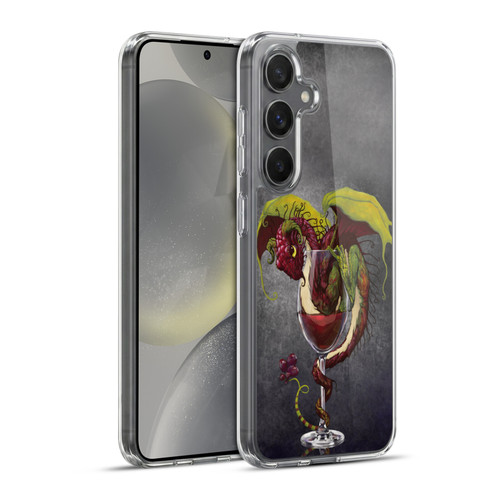 Stanley Morrison Dragons Red Wine Drink Soft Gel Case for Samsung Galaxy S24+ 5G & MagSafe