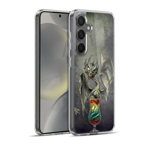 Stanley Morrison Dragons Green Zombie Drink Soft Gel Case for Samsung Galaxy S24+ 5G & MagSafe