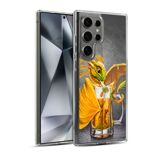 Stanley Morrison Dragons Amber Beer Drink In Mug Soft Gel Case for Samsung Galaxy S24 Ultra 5G & MagSafe