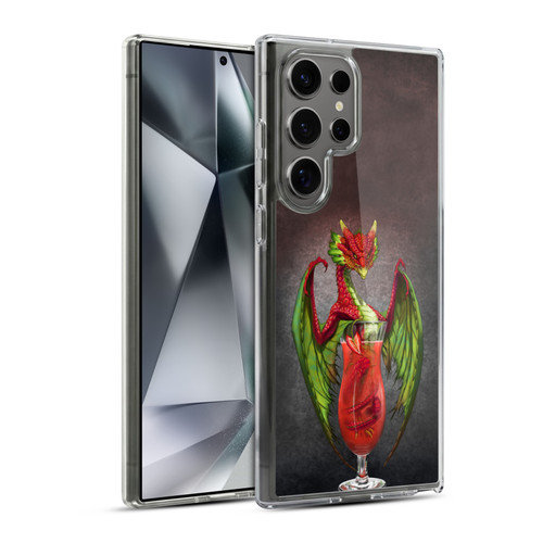 Stanley Morrison Dragons Strawberry Daquiri Soft Gel Case for Samsung Galaxy S24 Ultra 5G & MagSafe