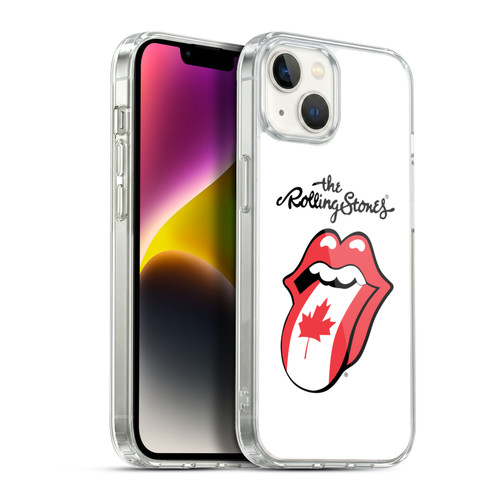 The Rolling Stones International Licks 1 Canada Soft Gel Case for Apple iPhone 14 Plus & MagSafe