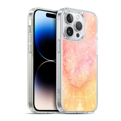 Aimee Stewart Mandala Pink Twinkle Soft Gel Case for Apple iPhone 14 Pro & MagSafe