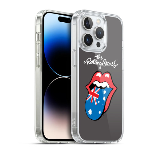 The Rolling Stones International Licks 1 Australia Soft Gel Case for Apple iPhone 14 Pro & MagSafe