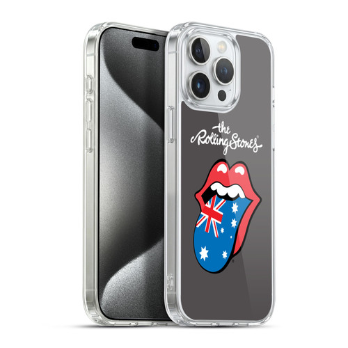 The Rolling Stones International Licks 1 Australia Soft Gel Case for Apple iPhone 15 Pro Max & MagSafe