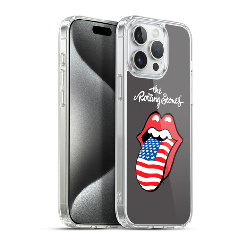 The Rolling Stones International Licks 1 United States Soft Gel Case for Apple iPhone 15 Pro Max & MagSafe
