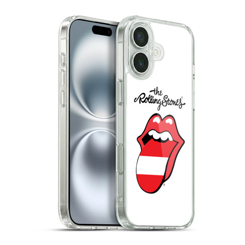 The Rolling Stones International Licks 1 Austria Soft Gel Case for Apple iPhone 16 Plus & MagSafe