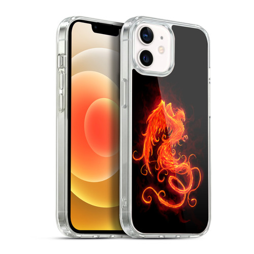 Christos Karapanos Phoenix On Fire Soft Gel Case for Apple iPhone 12 / iPhone 12 Pro & MagSafe