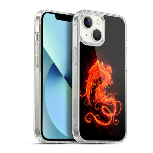 Christos Karapanos Phoenix On Fire Soft Gel Case for Apple iPhone 13