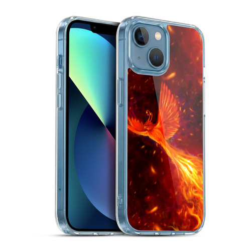 Christos Karapanos Phoenix Immortal Flames Soft Gel Case for Apple iPhone 13 Mini & MagSafe