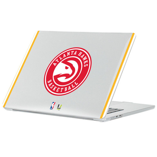 NBA Atlanta Hawks Logo Red Design Text Clear Hard Crystal Armour Laptop Case for Apple MacBook Air 13.6" A2681/A3113/A3240 2022/2024/2025