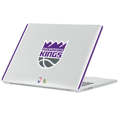 NBA Sacramento Kings Logo Black Design Text Clear Hard Crystal Armour Laptop Case for Apple MacBook Air 13.6" A2681/A3113/A3240 2022/2024/2025