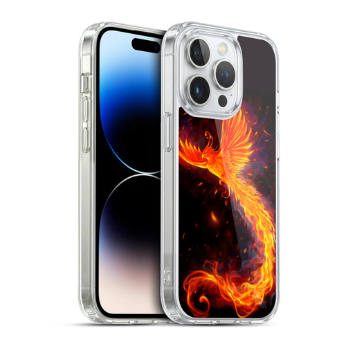 Christos Karapanos Phoenix Immortal Flames Alternative Soft Gel Case for Apple iPhone 13 Pro & MagSafe