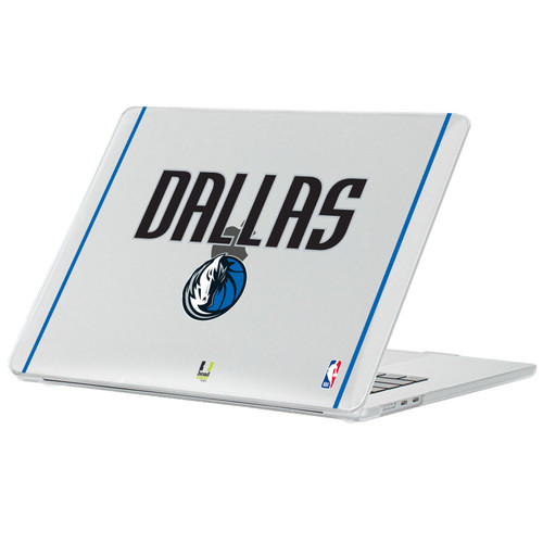 NBA Dallas Mavericks Logo White Design Text Clear Hard Crystal Armour Laptop Case for Apple MacBook Air 13.6" A2681/A3113/A3240 2022/2024/2025
