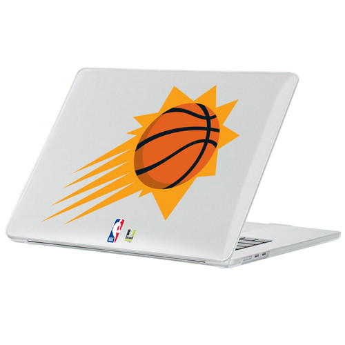NBA Phoenix Suns Logo Ball Clear Hard Crystal Armour Laptop Case for Apple MacBook Air 13.6" A2681/A3113/A3240 2022/2024/2025