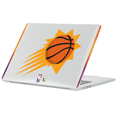 NBA Phoenix Suns Logo Black Design Text Clear Hard Crystal Armour Laptop Case for Apple MacBook Air 13.6" A2681/A3113/A3240 2022/2024/2025