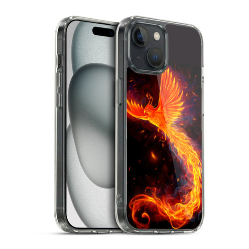 Christos Karapanos Phoenix Immortal Flames Alternative Soft Gel Case for Apple iPhone 15 & MagSafe