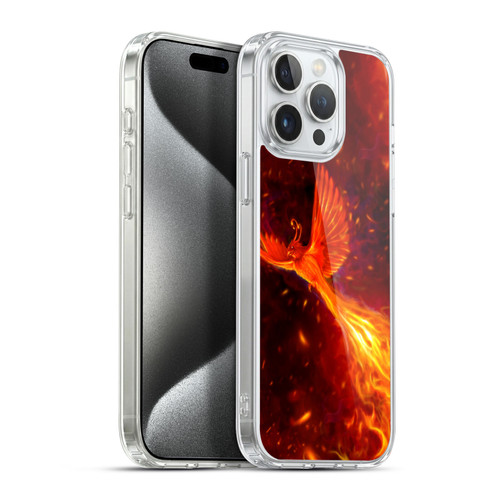 Christos Karapanos Phoenix Immortal Flames Soft Gel Case for Apple iPhone 15 Pro Max & MagSafe