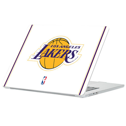 NBA Los Angeles Lakers Logo Gold Design Text Clear Glitter Hard Crystal Armour Laptop Case for Apple MacBook Air 13.6" A2681/A3113/A3240 2022/2024/2025