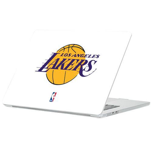 NBA Los Angeles Lakers Logo Primary Clear Glitter Hard Crystal Armour Laptop Case for Apple MacBook Air 13.6" A2681/A3113/A3240/A3449 2022/2024/2025/2026